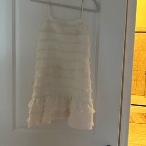 Princess Polly White ruffled tier dress